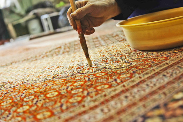 Handreinigung Orientteppich